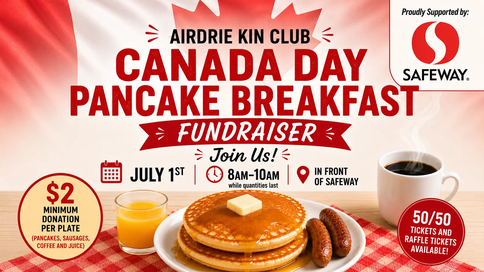 Canada Day Pancake Breakfast Web Graphic